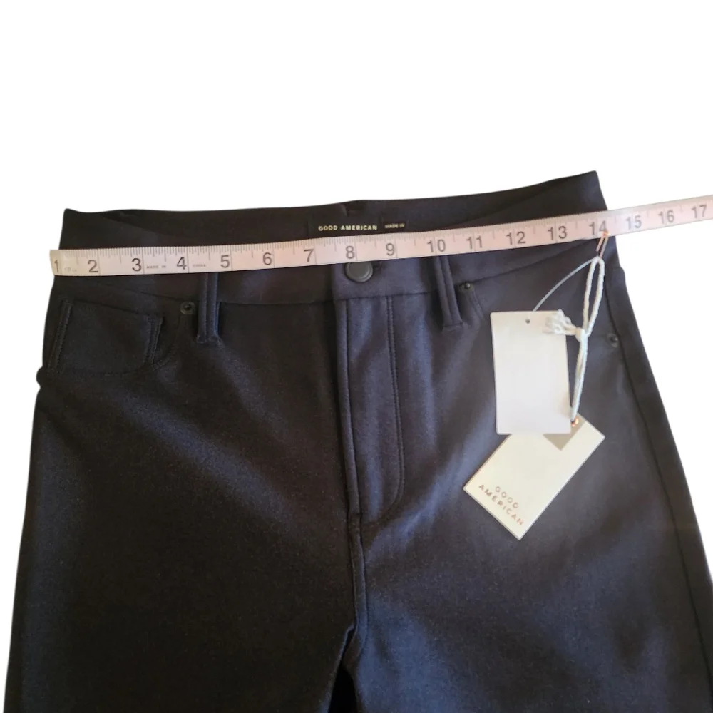 NWT Good American pants size 2 black disco - Picture 4 of 9